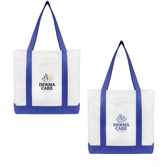 JH3034 Non-Woven Tote Bag With Trim Colors And Custom Imprint